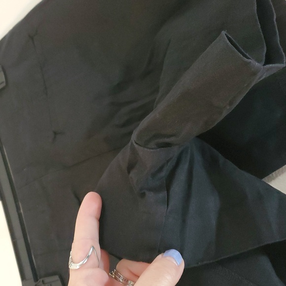 EVEREVE Layla Stretch Linen Skort Size 27 Black Preppy Minimalist Closet Staple - Picture 8 of 14